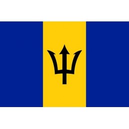 Drapel Autocolant Barbados...