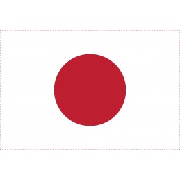 Drapel Autocolant Japonia 5 cm