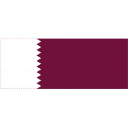 Drapel Autocolant Qatar 5 cm