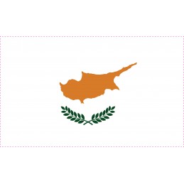 Drapel Autocolant Cipru 5 cm