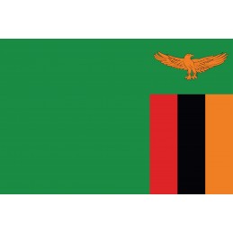 Drapel Autocolant de Zambia...