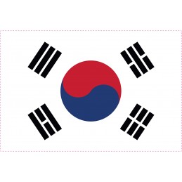 Drapel Autocolant Coreea de...
