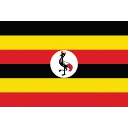 Drapel Autocolant Uganda 5 cm