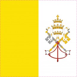 Drapel Autocolant Vatican 5 cm