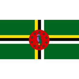 Drapel Autocolant Dominica...