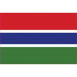 Drapel Autocolant Gambia 10 cm