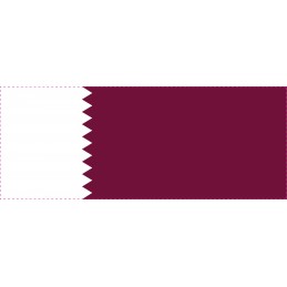 Drapel Autocolant Qatar 10 cm