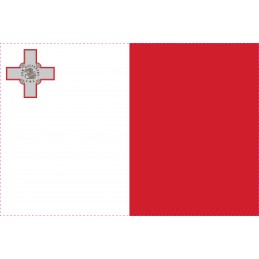 Drapel Autocolant Malta 10 cm