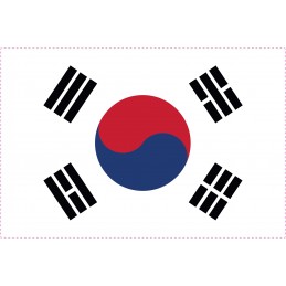 Drapel Autocolant Coreea de...