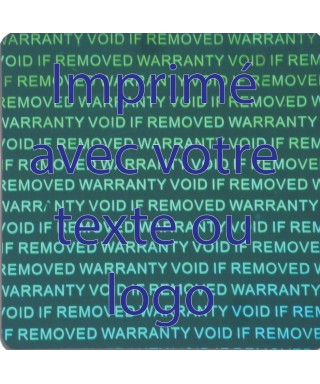 Holograme Warranty Void If...